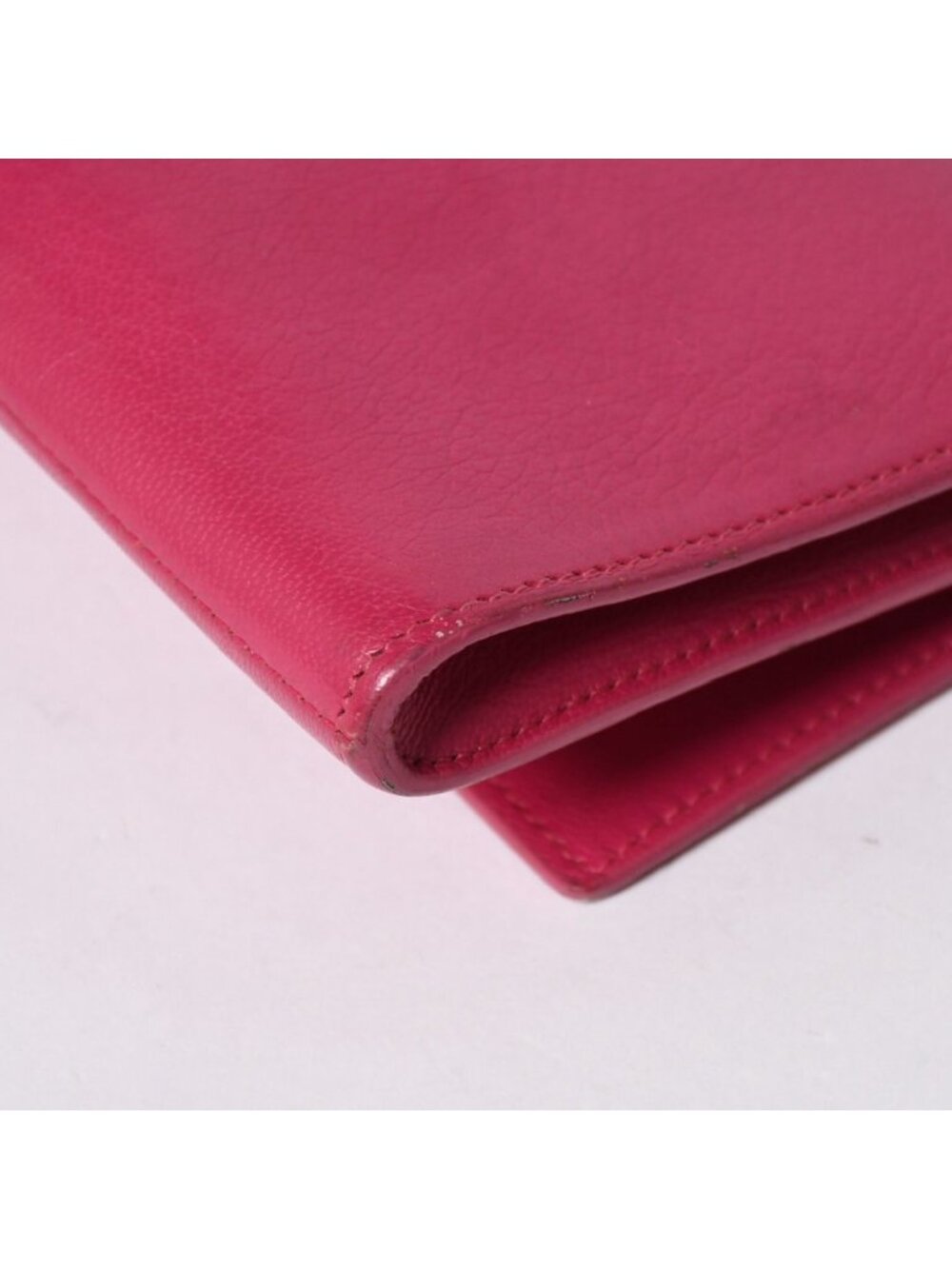 Saint Laurent Belle de Jour Clutch Fuchsia Pink Silver - Picture 15 of 16